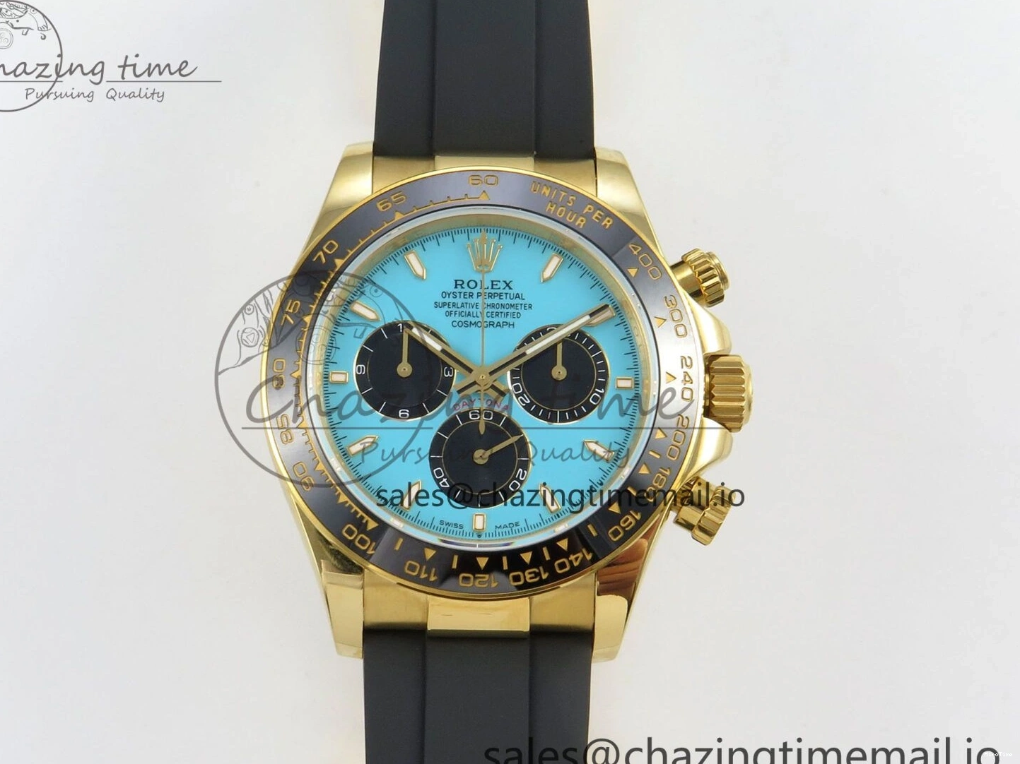 MiroTime 0315 Daytona 126518 Gain Weight SWF 1:1 Best Edition Tiffany Turquoise Blue Dial Sticks Markers on Oysterflex Strap SH Sleek 150